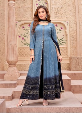 Blue Color Salwar Kameez