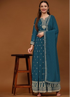 Blue Color Salwar Kameez