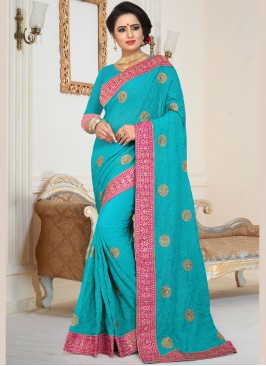 Blue Color Saree