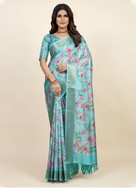 Blue Festival Trendy Saree