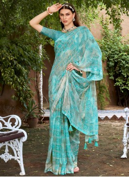 Blue Festival Weight Less Saree