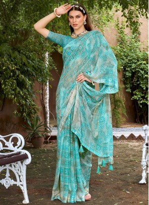 Blue Festival Weight Less Saree