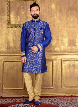 Blue Indo Western Suits for Men