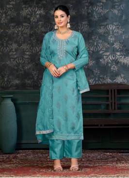 Blue Party Trendy Salwar Suit
