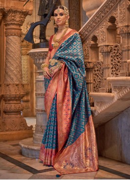 Blue Party Trendy Saree