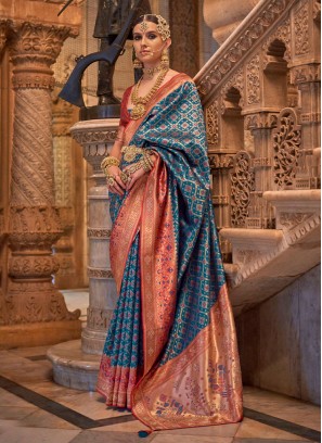 Blue Party Trendy Saree