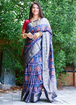 Blue Sangeet Saree