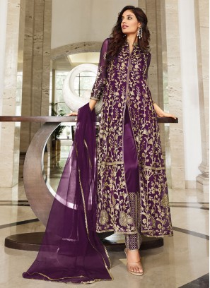 Breathtaking Cord Net Trendy Salwar Suit