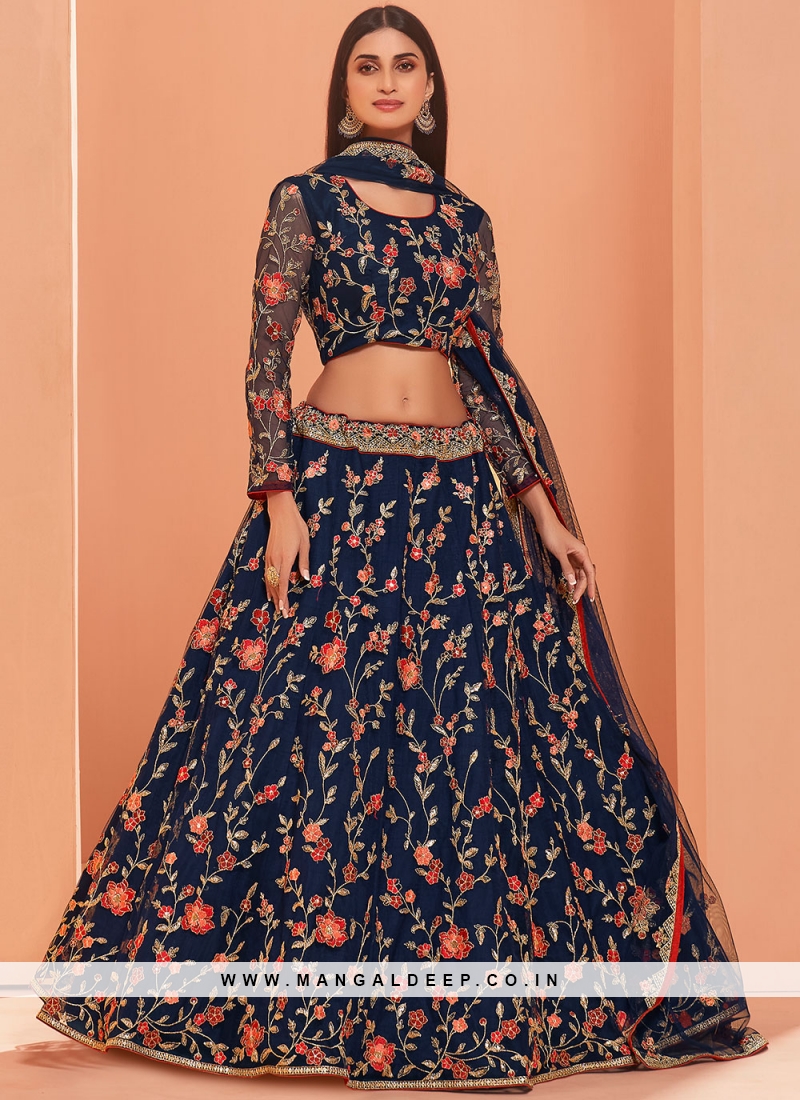 Cold shoulder deals lehenga choli online