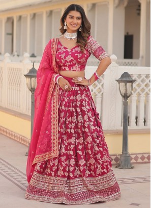 Breathtaking Pink Wedding Lehenga Choli