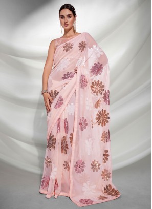 Brilliant Georgette Classic Designer Saree