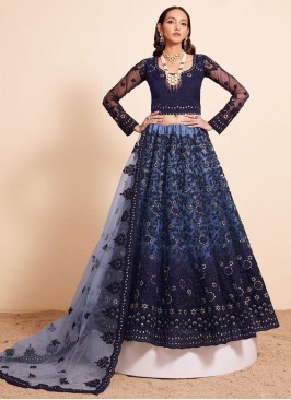 Brilliant Net Reception Trendy Lehenga Choli