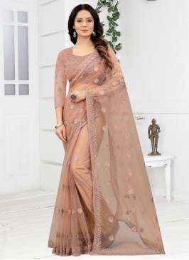 Brown Color Classic Saree