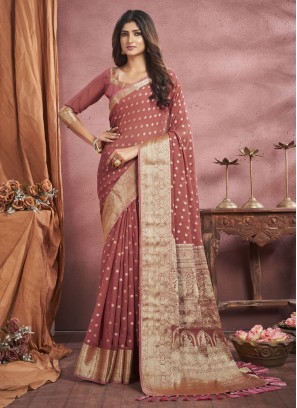 Brown Color Saree