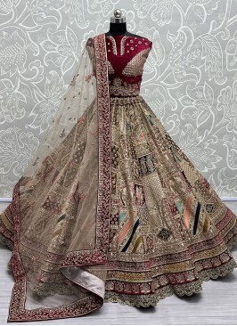 Brown Dori Work Wedding Trendy Lehenga Choli