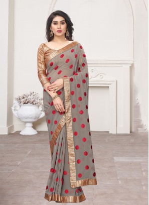 Brown Festival Classic Saree