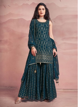 Capricious Georgette Readymade Suit