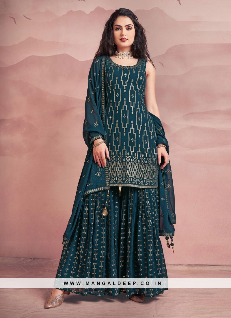 Capricious Georgette Readymade Suit