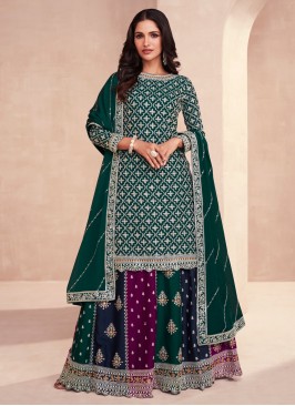 Captivating Green Readymade Lehenga Choli