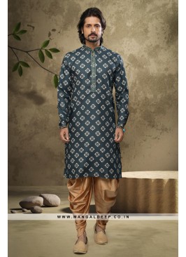 Celestial Charm Kurta Pyjama Set - Handloom Cotton