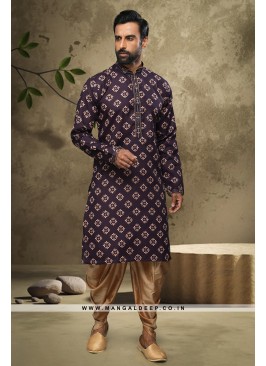 Celestial Charm Kurta Pyjama Set - Handloom Cotton