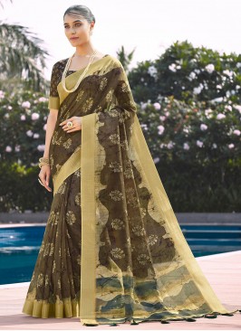 Celestial Digital Print Reception Trendy Saree