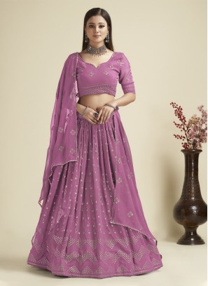 Celestial Georgette Reception Designer Lehenga Choli