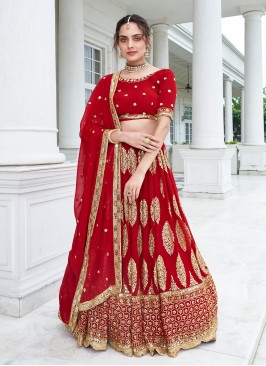 Celestial Sequins Trendy Layered Lehenga Choli