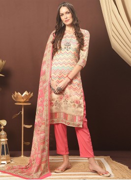 Charismatic Cotton Multi Colour Pant Style Suit