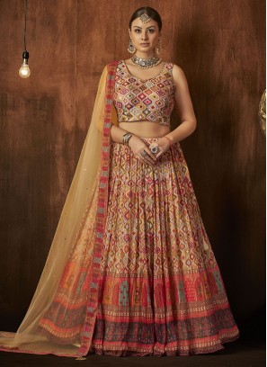 Charismatic Digital Print Designer Lehenga Choli