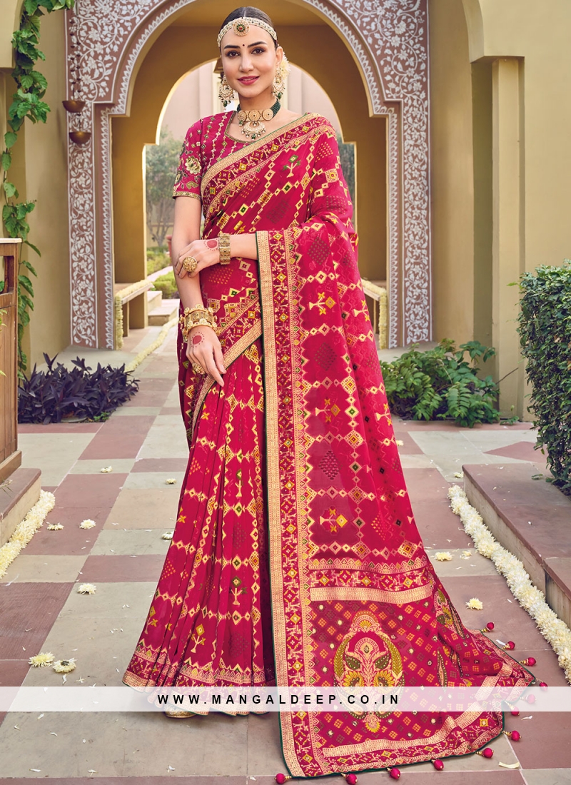 Charismatic Embroidered Viscose Trendy Saree