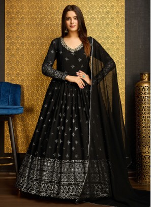 Charismatic Faux Georgette Trendy Gown