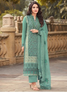 Charismatic Meenakari Blue Salwar Suit 