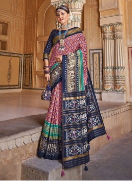 Charismatic Patola Print Party Contemporary Saree