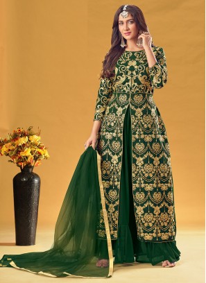 Charming Embroidered Georgette Readymade Salwar Kameez