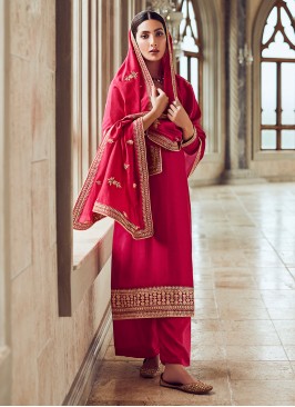 Charming Lace Sangeet Straight Suit