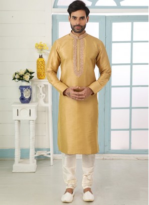 Charming Multi Color Festive Wear Art Silk Kurta Pajama