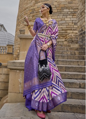 Charming Silk Multi Colour Fancy Designer Saree