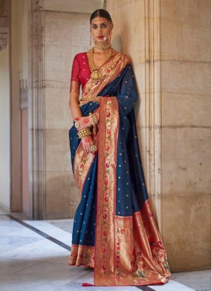 Charming Weaving Engagement Classic Saree