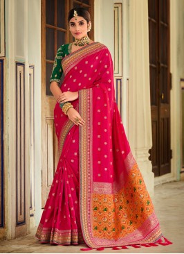 Cherubic Banarasi Silk Wedding Contemporary Saree