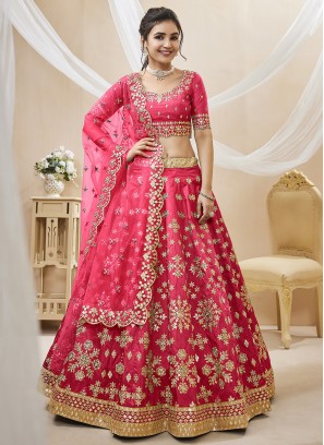 Chic Pink Sequins Designer Lehenga Choli