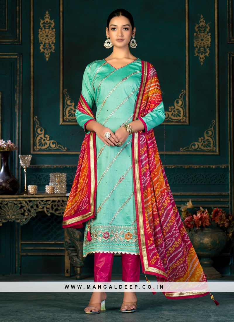 Digital Print Muslin Green Straight Salwar Suit | Print dress, Pakistani  suits, Salwar suits