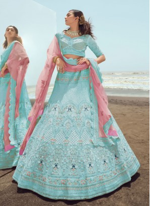 Chic Thread Georgette A Line Lehenga Choli