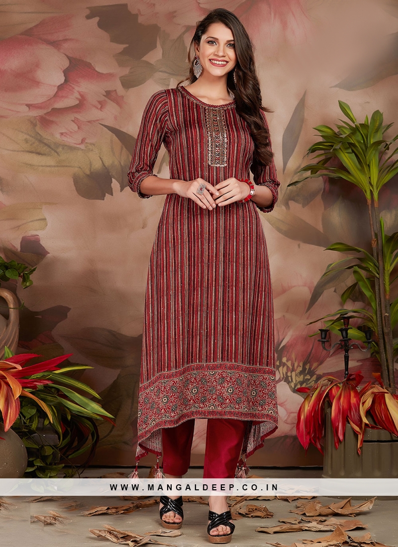 Buy HAMH Women's Pure Cotton Printed Straight Kurti with Multi-color Online  at Best Prices in India - JioMart.