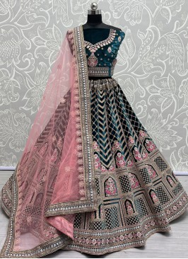 Classical Velvet Designer Lehenga Choli