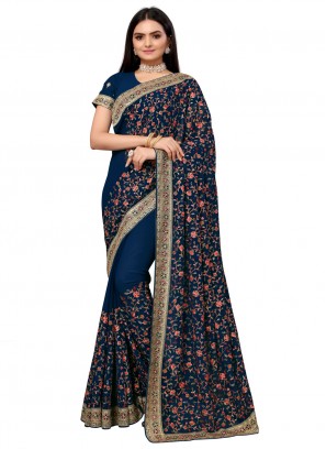 Classy Kashmiri Georgette Saree