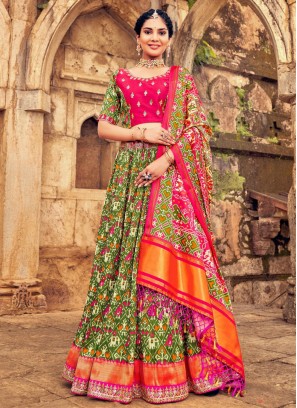 Classy Silk Embroidered Trendy Lehenga Choli