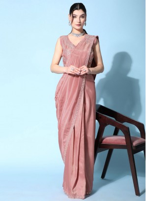 Compelling Sequins Classic Saree