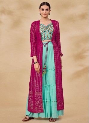 Competent Pink Thread Salwar Kameez