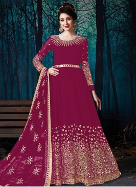 Congenial Embroidered Festival Floor Length Designer Suit